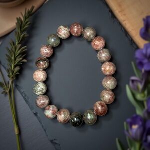 🆕 10mm Red Green Garnet Bracelet ❤️